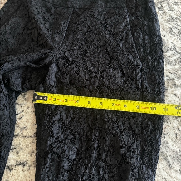 J. Crew Easy Pant with Lace Cropped Hem Women’s Size 4 With 24.5” Inseam GUC - Picture 8 of 16